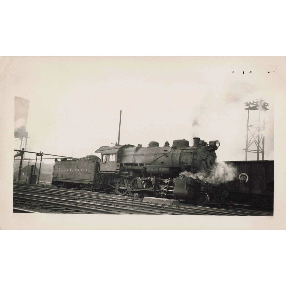 PRR Pennsylvania Railroad Steam Locomotive #3540 Photo Morris Park NY 1947